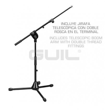 Pie de microfono pequeño con jirafa PM21