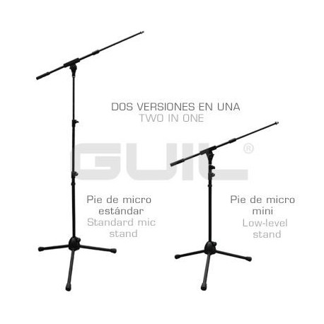 Pie de micro polivalente PM-12XL negro