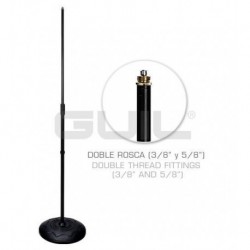 Pie de micro con base redonda negro PM05