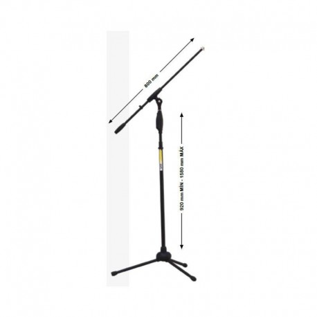 Pie de micro con jirafa color negro ASM15