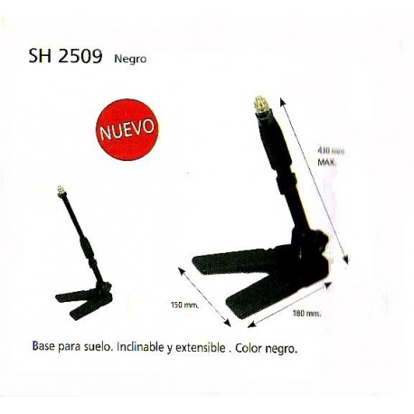 Pie de micro para suelo negro SH2509