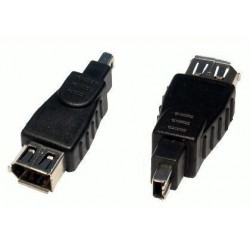 Adaptador Firewire 6P. hembra a Minidv 4p.