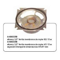 Altavoz 3,5" 15W 4ohm Milar