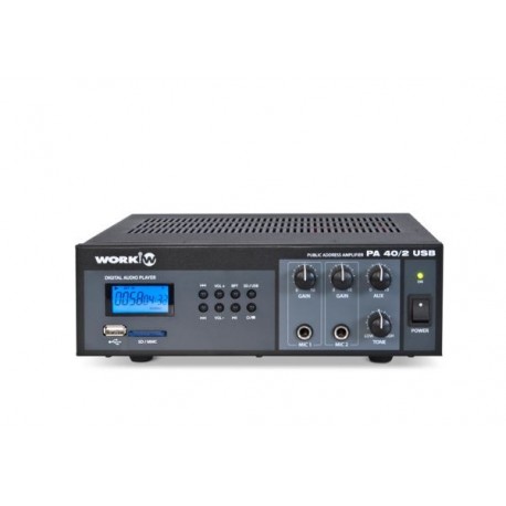 Amplificador para megafonia PA-40/2 USB