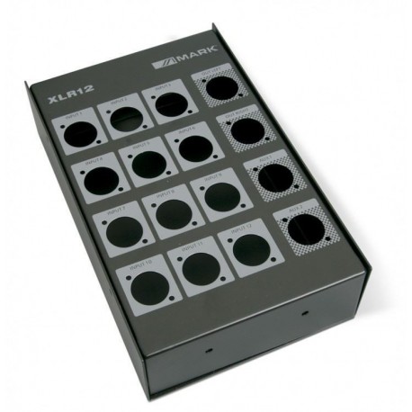 Caja metalica para conexiones XLR12