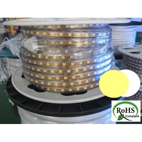 Rollo de led smd1210 220V Blanco Calido x metro