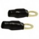 Terminal car-audio redondo cable 12mm negro