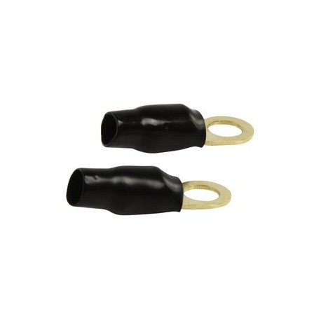 Terminal car-audio redondo cable 12mm negro
