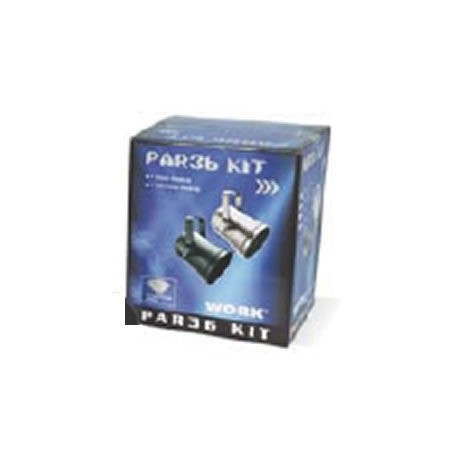 Kit de foco Par 36 color cromado KIT PAR 36
