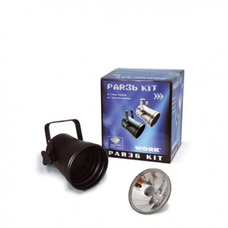 Kit de foco Par 36 color negro KIT PAR 36